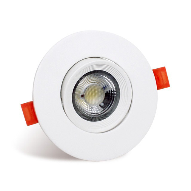LED다운라이트 7.5cm(3인치) 슬림 집중 COB 직회전 원형 매입등 7W, 주광색, 1개 - 상품 이미지