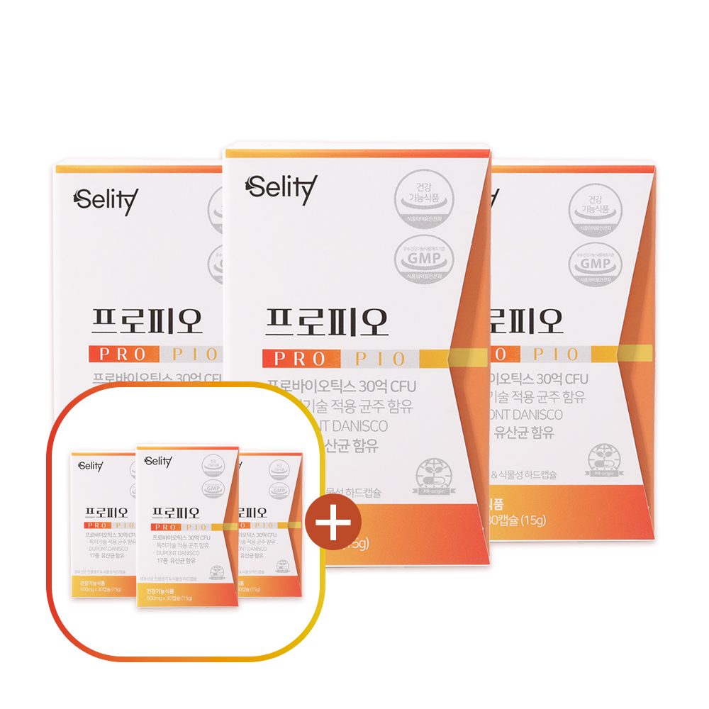 셀리티 프로피오 다니스코 유산균 프로바이오틱스 특허기술 적용 균주 함유 30캡슐, 6개 - 상품 이미지
