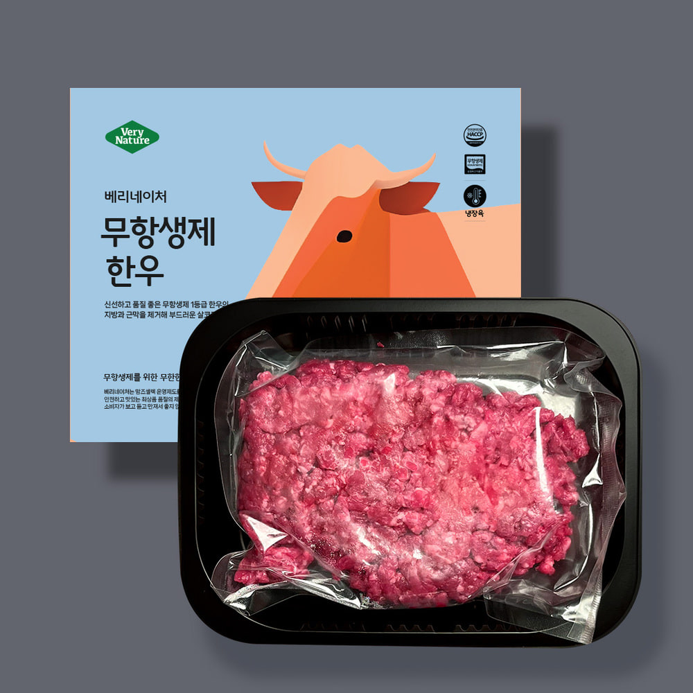 [베네베이비] 무항생제 한우 안심 다짐육 이유식 소고기 1등급 유아식 아기 토핑 300g