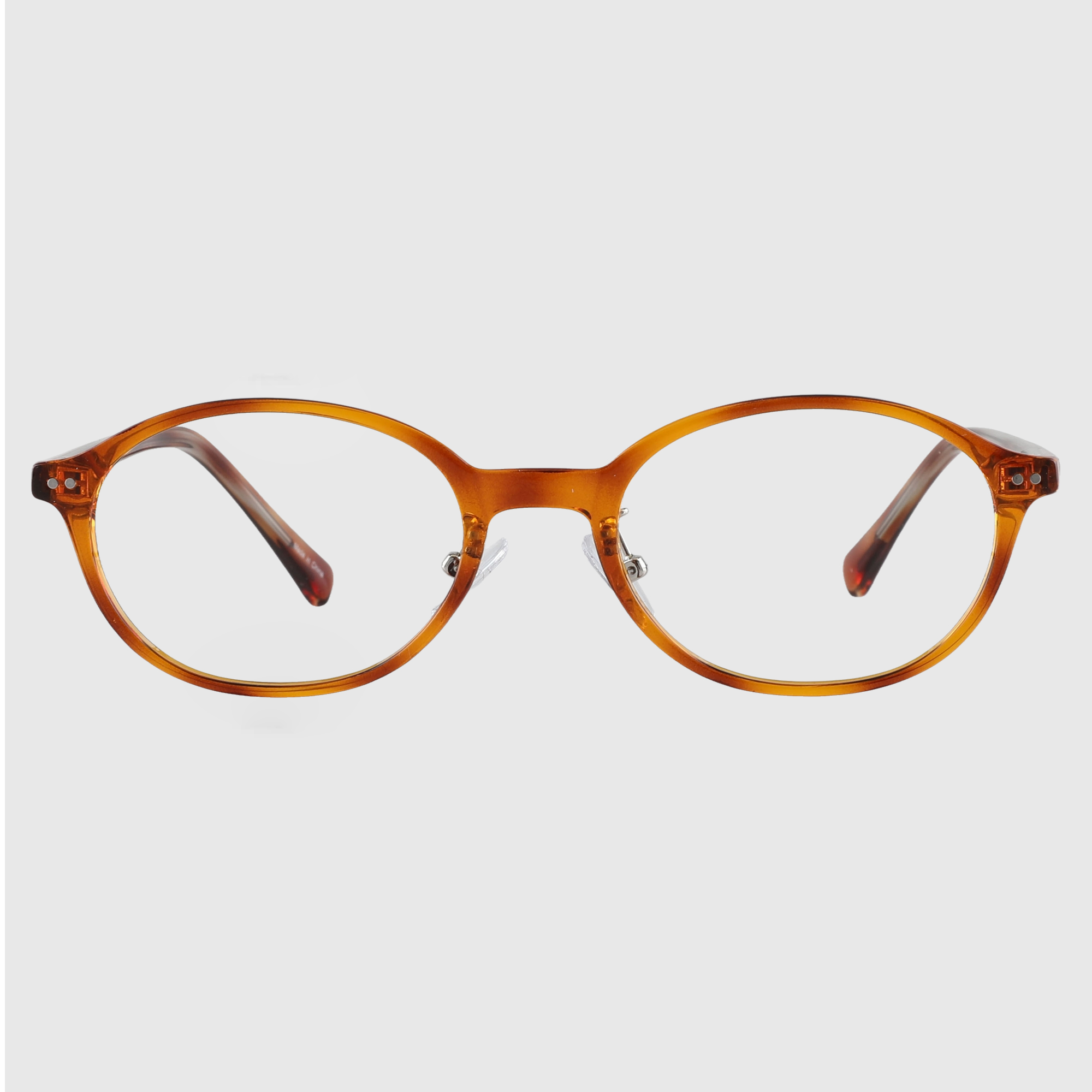 긱시크안경 오벌형 호피 뿔테안경 블루라이트차단