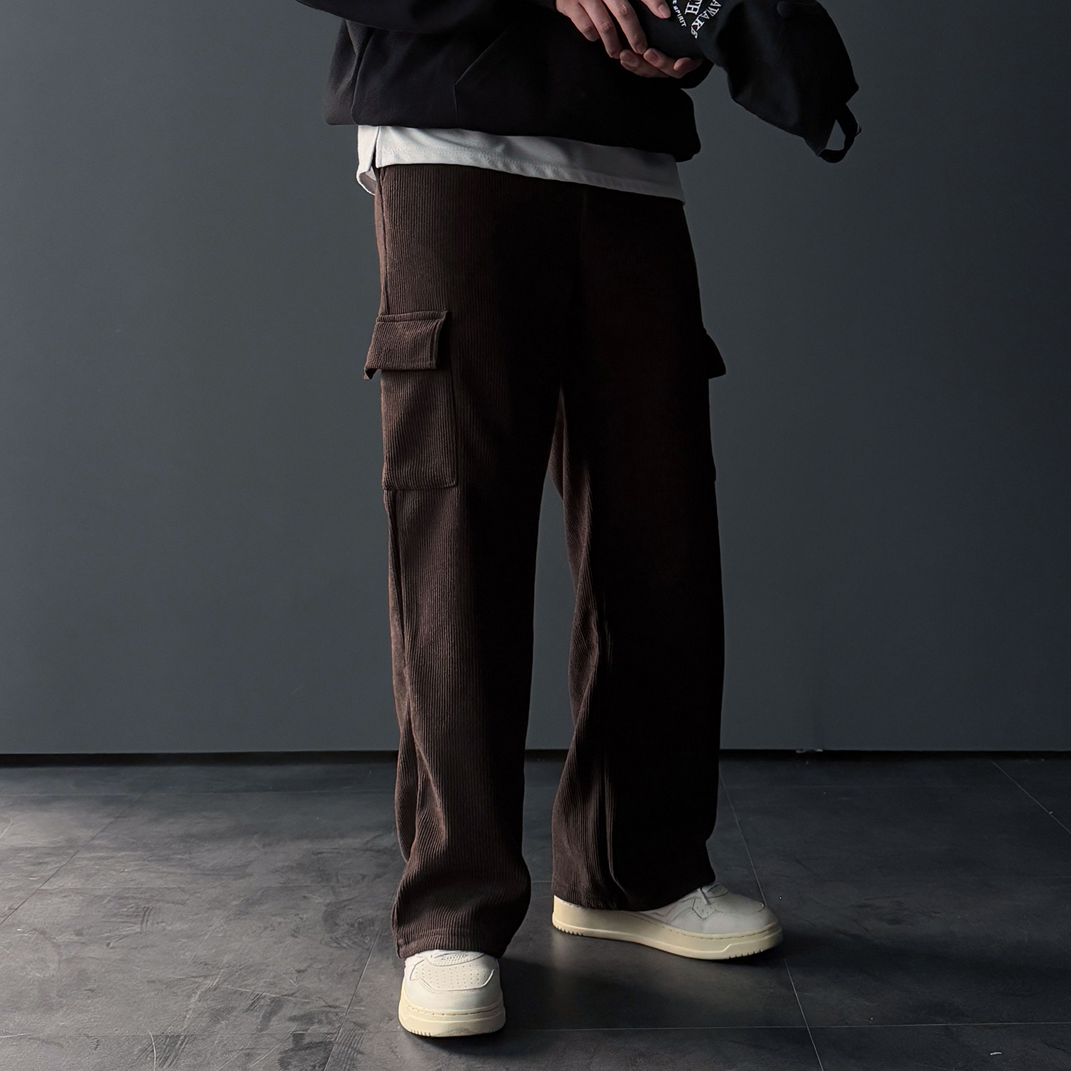 남자코듀로이팬츠 카고바지 골덴바지 - 상세 이미지 3