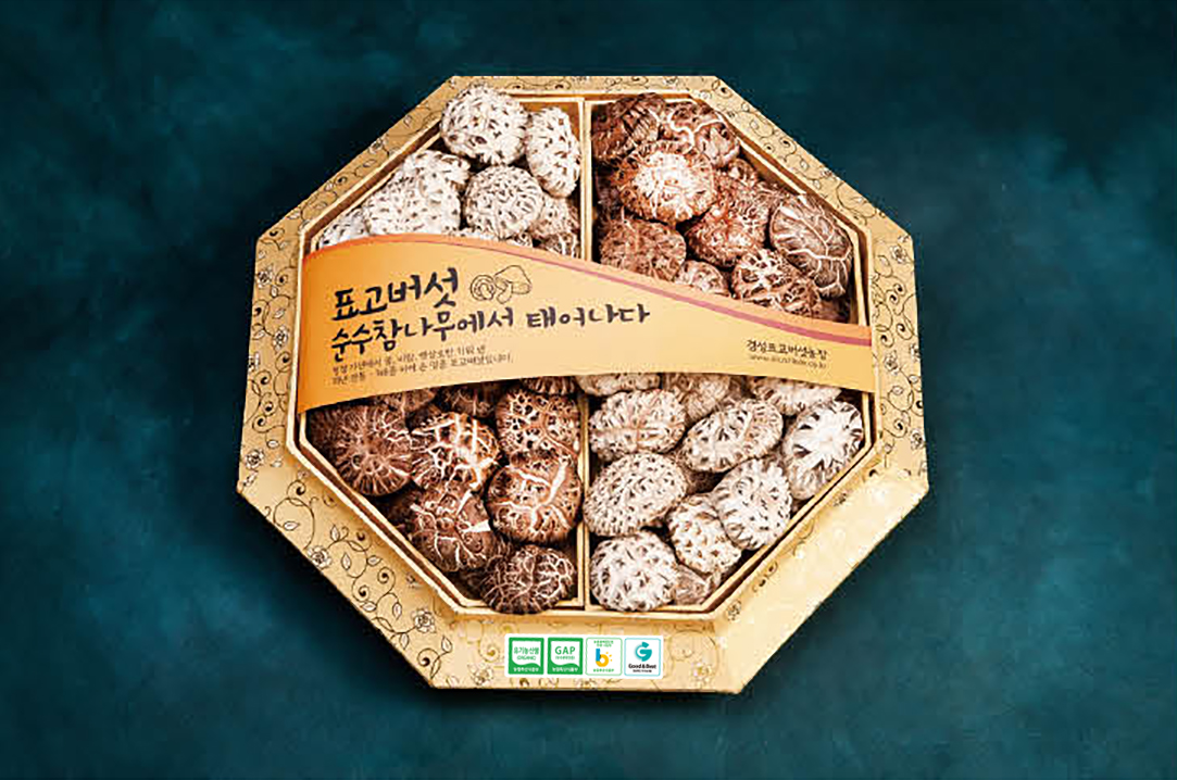 프리미엄 팔각 화고세트 600g(백화고300g, 흑화고300g) 건표고버섯 선물세트 - 상세 이미지 2