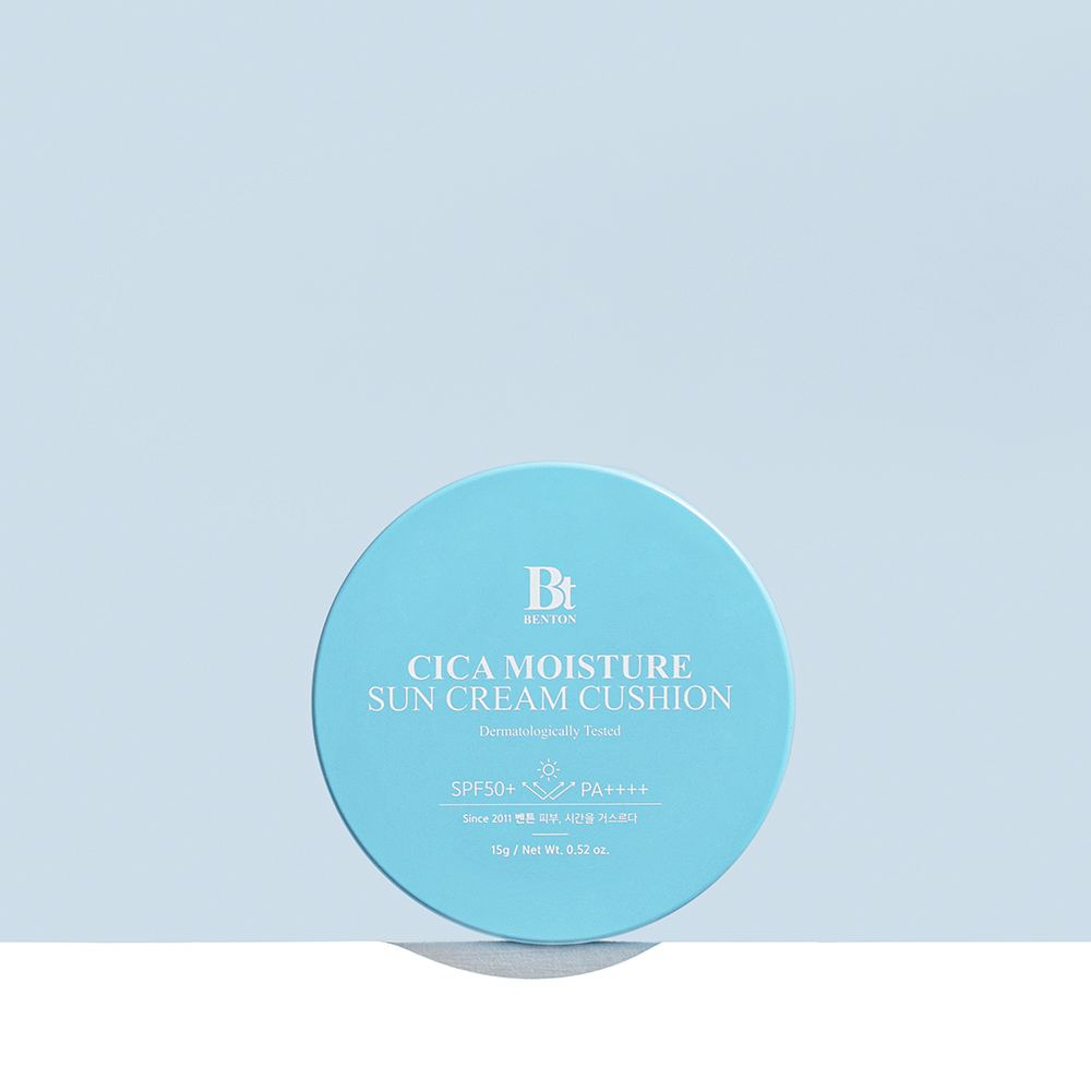 벤튼 시카 수분 선쿠션 15g SPF50+ PA++++ 쿨링 골프 파데프리 이지워시