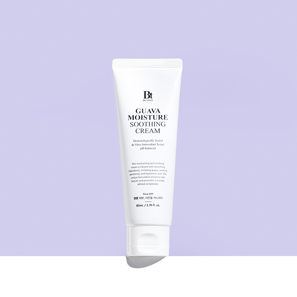 벤튼 구아바 수분 진정 크림 80mL 속건조 화잘먹 뷰티크림 스쿠알란