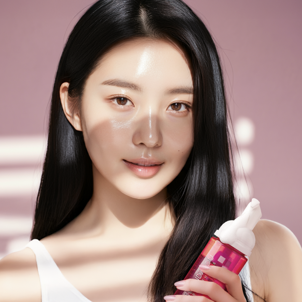 안달로우 천송이 로즈버블액션 민감성 피부 저자극 약산성 데일리 클렌징폼 163ml, 1개 - 상세 이미지 3