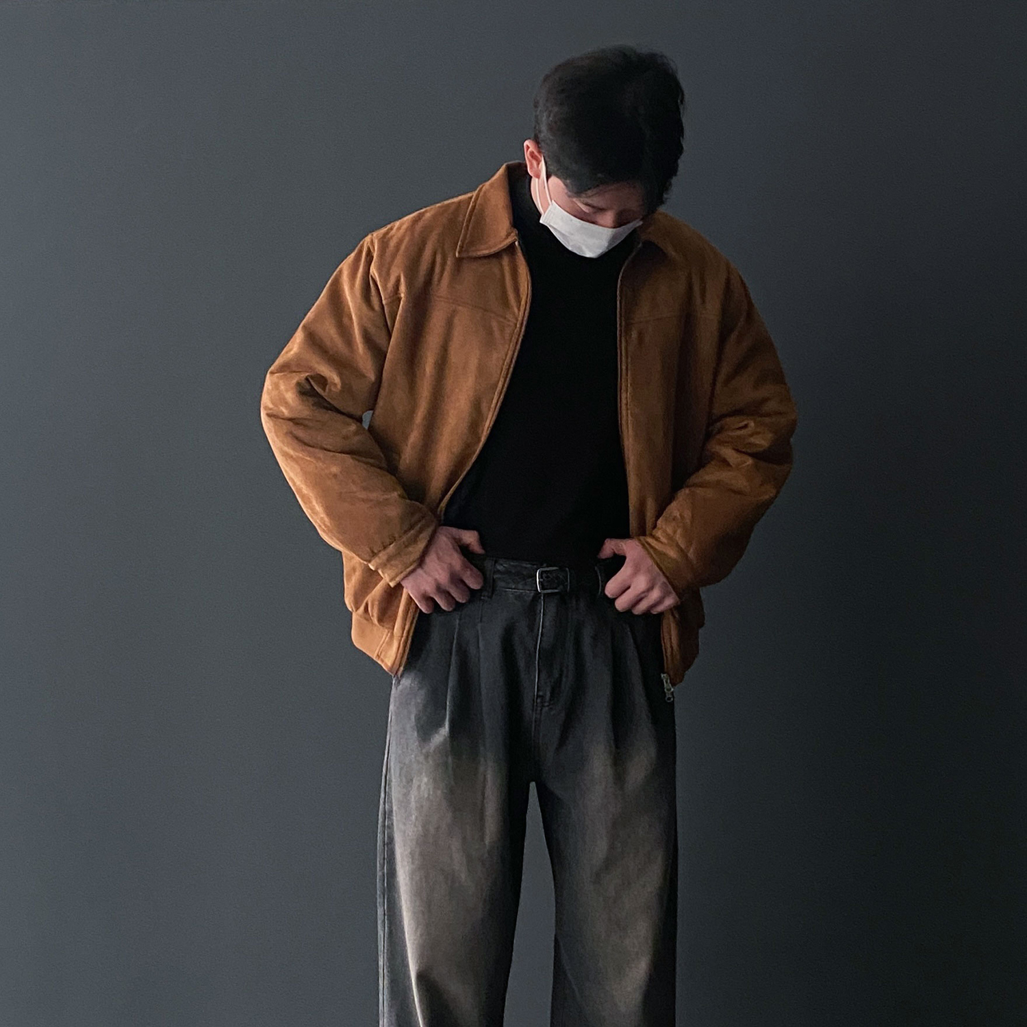 남자스웨이드자켓 남자누빔자켓 - 상세 이미지 5