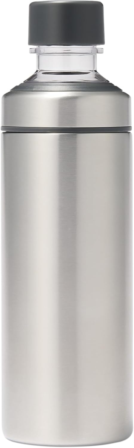 무인양품 MUJI 탄산음료 가능 스테인리스 보냉 병 보틀 600 mL MDP83A4S - 상품 이미지