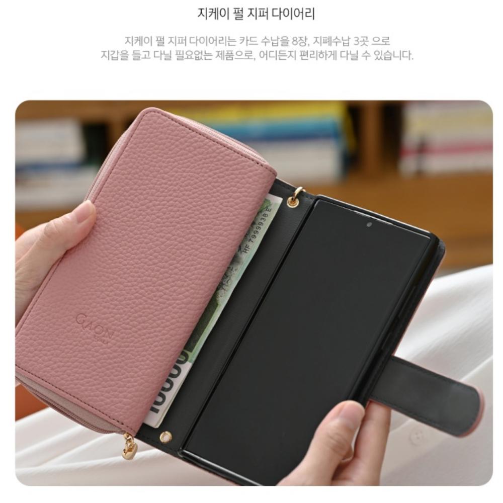 LG Q6 LGM-X600L 지갑 케이스 지퍼형 태슬 페레그리 - 상세 이미지 3