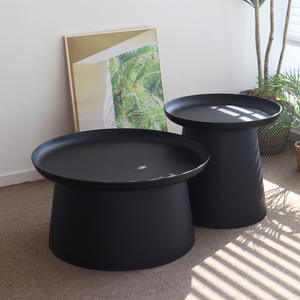 거실테이블 좌식 원형 커피 블룸