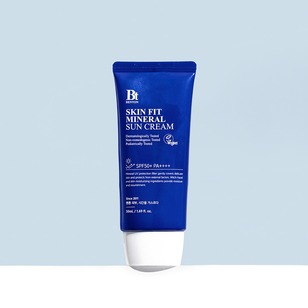 벤튼 스킨핏 미네랄 무기자차 톤업 선크림 50mL