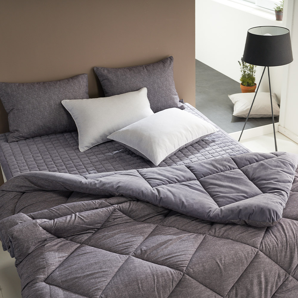 포그닝 고밀도 밍크극세사 모던 양면 친환경 옥수수솜 진드기방지 항균 침구 단품 SS