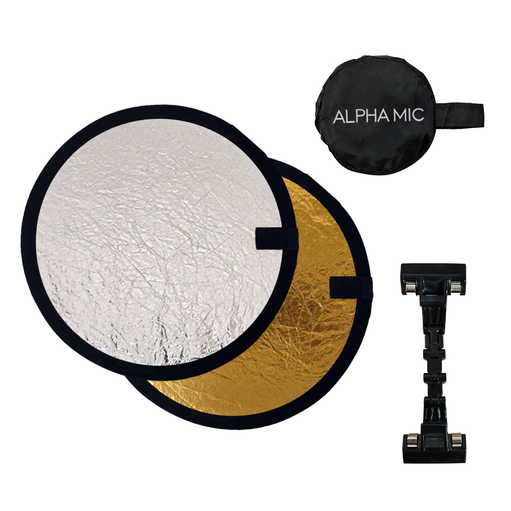 알파믹 휴대용 미니 촬영 반사판 홀더 세트 제품 음식 사진 소품 접이식 30cm