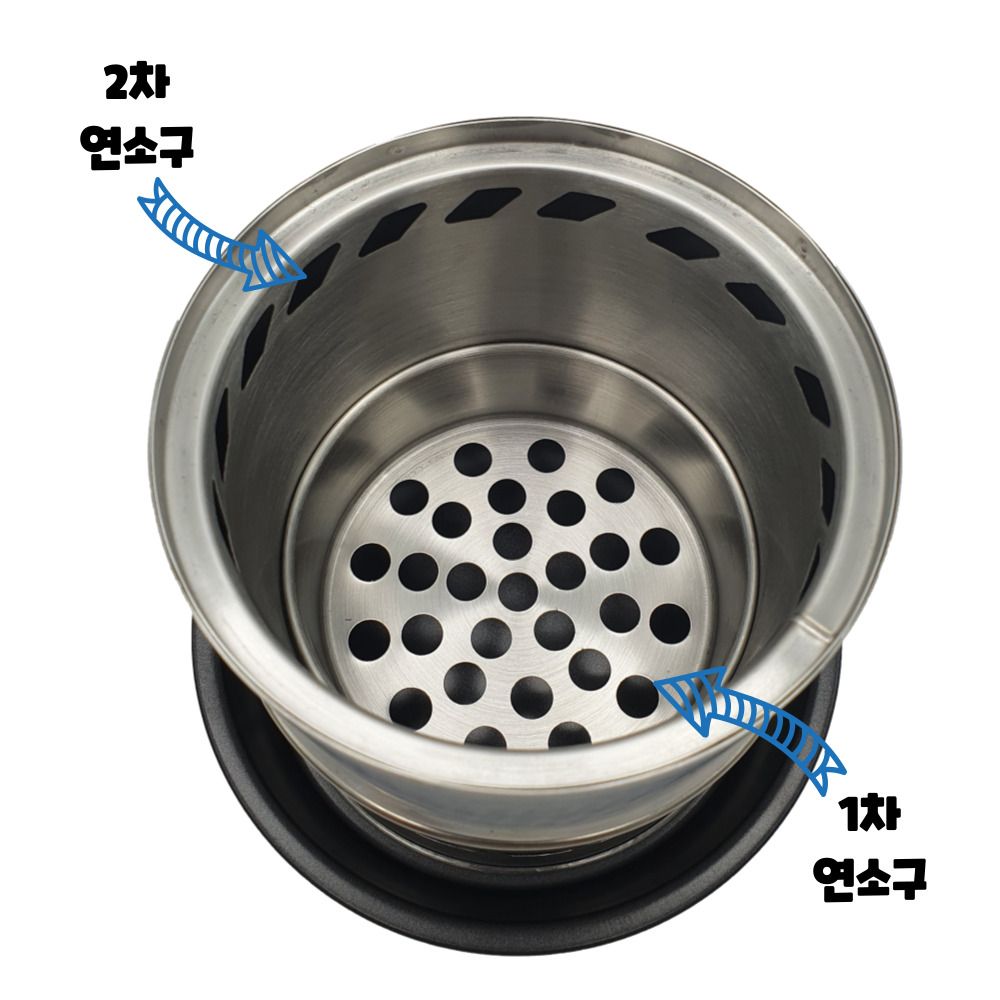 우주캠핑 미니 우드스토브 14 소형 일인 화로 스토브