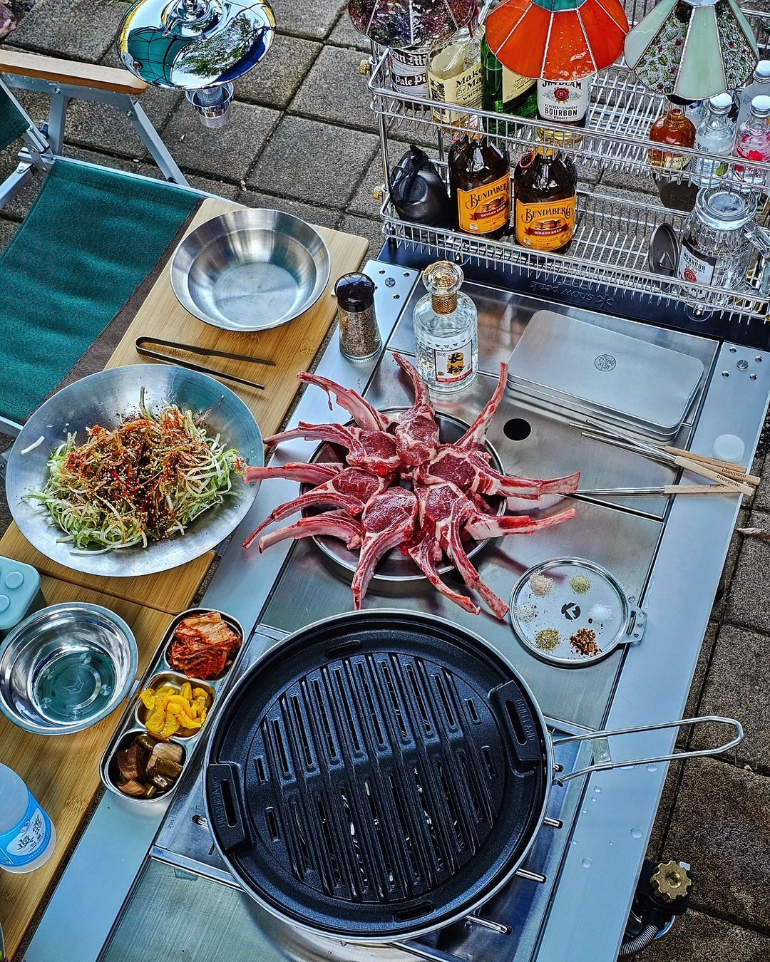 디바디바 애니웨어 가정용화로 숯불화로 가스그릴 바베큐그릴 igt 화로대 캠핑불판