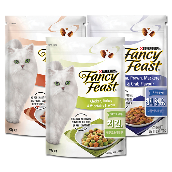 팬시피스트 건사료 450g 치킨 칠면조&야채 고양이사료 - 상세 이미지 2