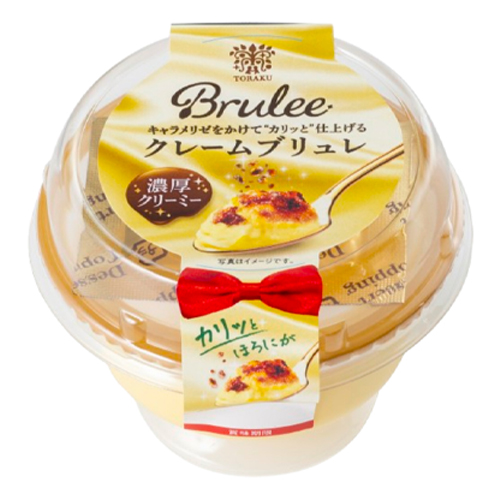 토라쿠 Brulee 크림 브륄레 / 일본 디저트 푸딩 오리지널, 88g, 1개 - 메인 이미지