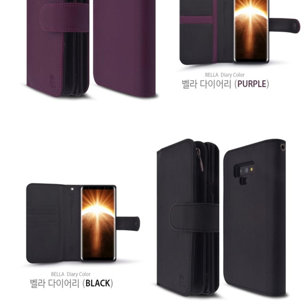 지퍼형 다이어리 지갑 케이스 루블라 와인, 갤럭시A6 2018 SM-A600N 이미지 6
