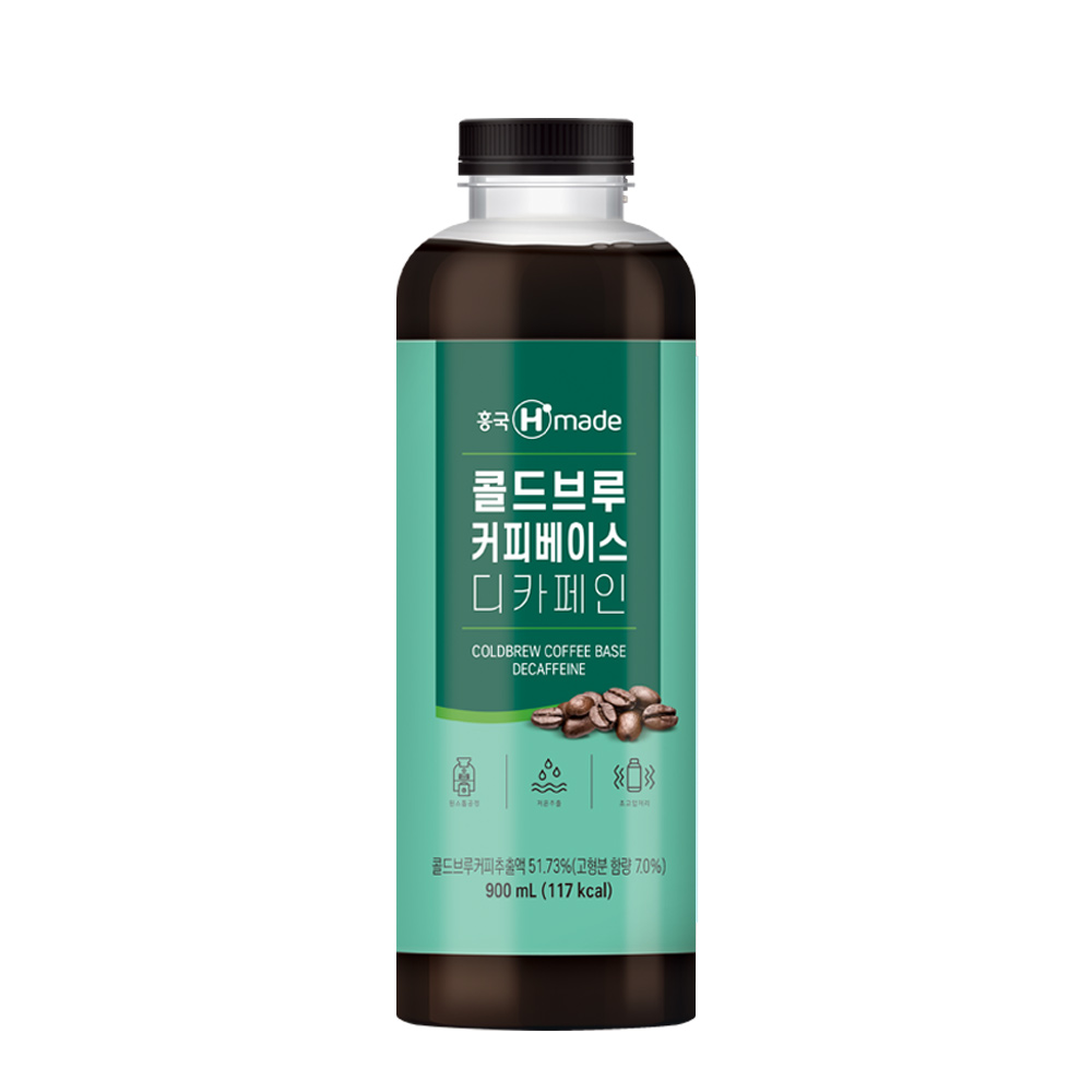 흥국 콜드브루 디카페인 원액 커피 베이스 900mL 2개 더치 - 상세 이미지 2