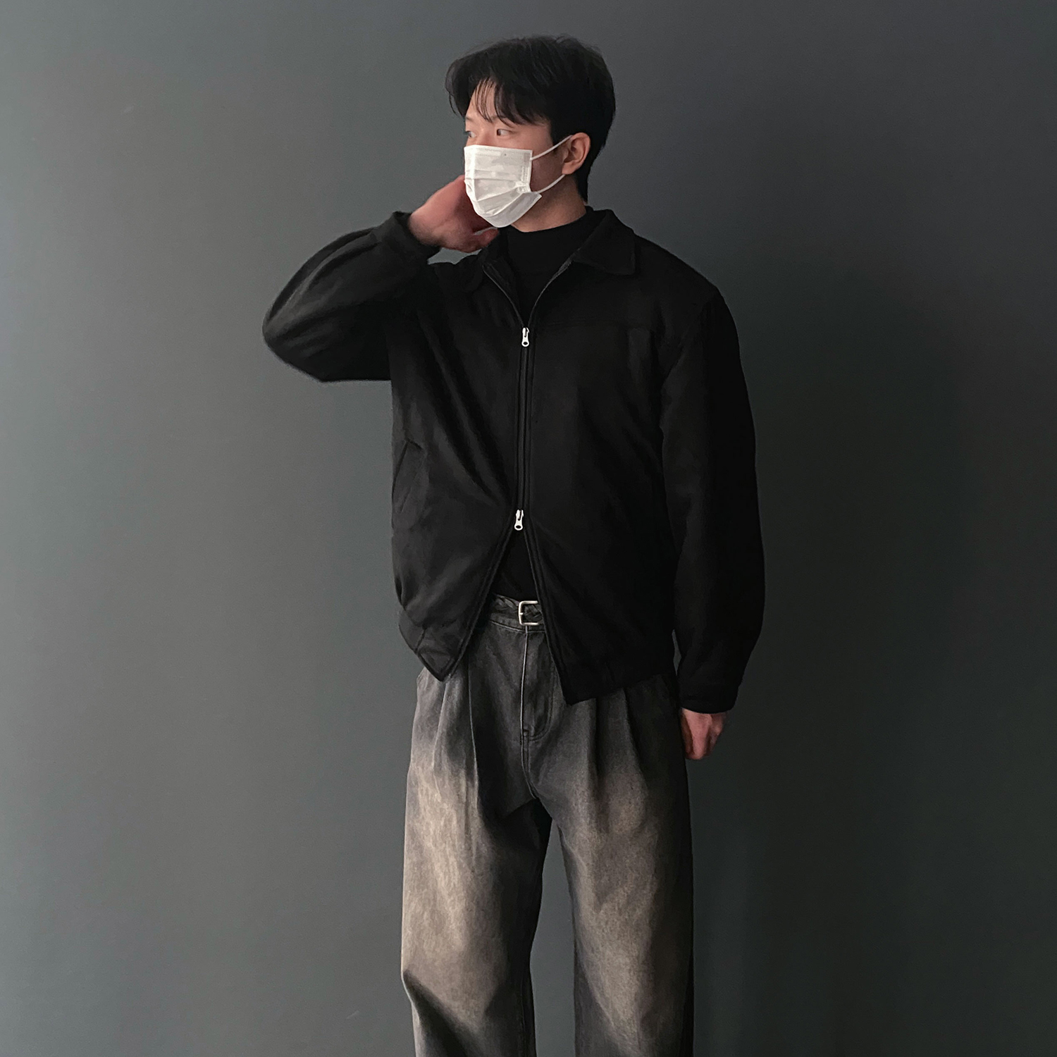 남자스웨이드자켓 남자누빔자켓 - 상세 이미지 4