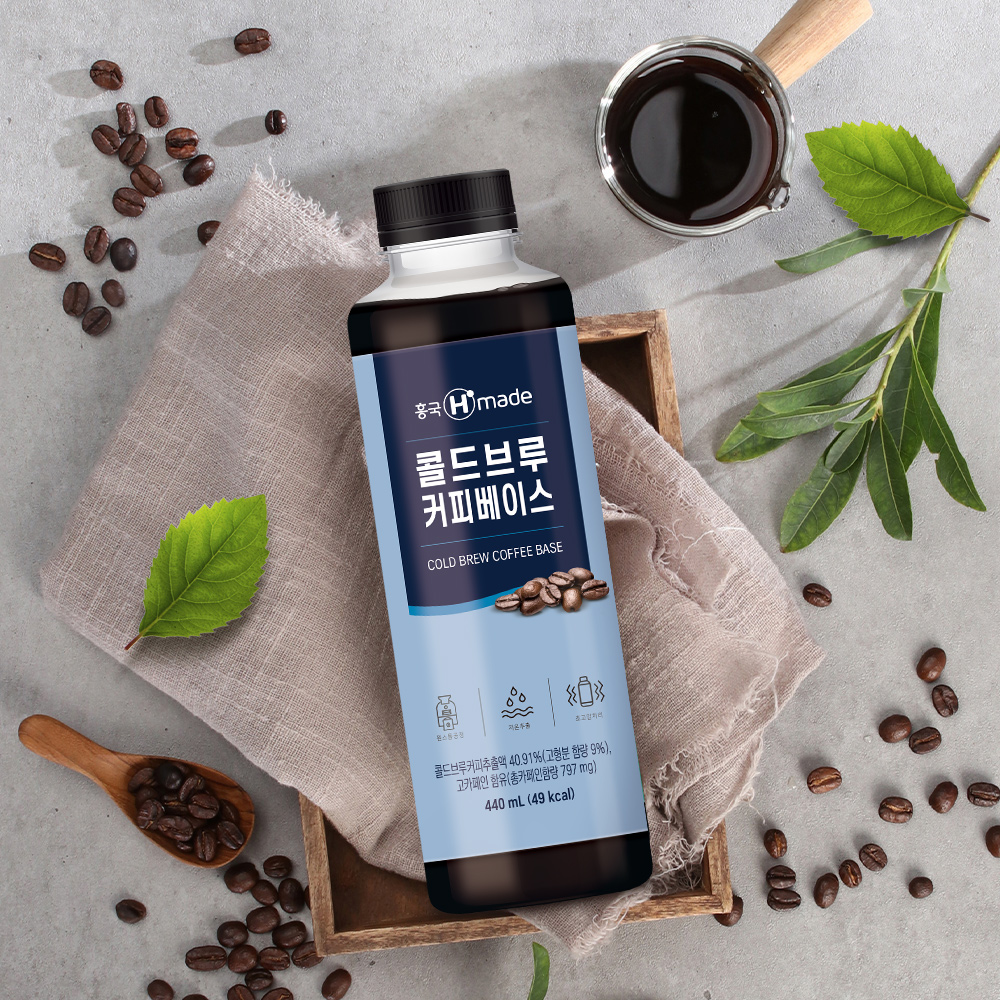 흥국 콜드브루 원액 커피 베이스 900mL 2개 더치커피 - 상세 이미지 3