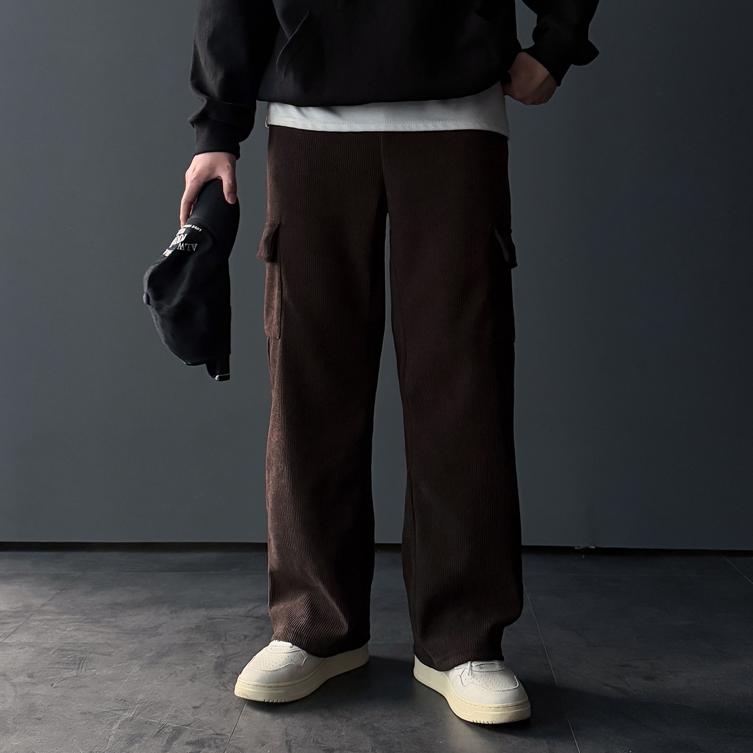 남자코듀로이팬츠 카고바지 골덴바지 - 상세 이미지 2