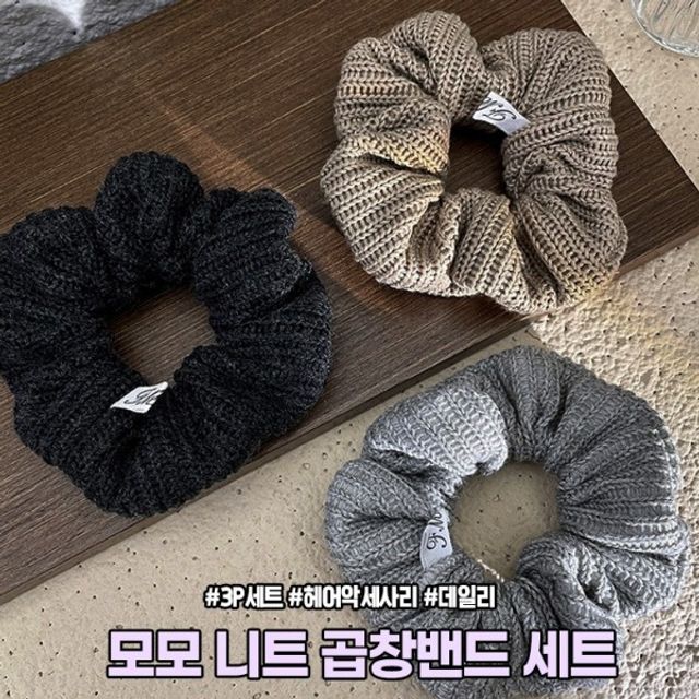하이뷰 2362 윈터 니트 모모 따뜻 곱창밴드 3개세트 : 유로비젼