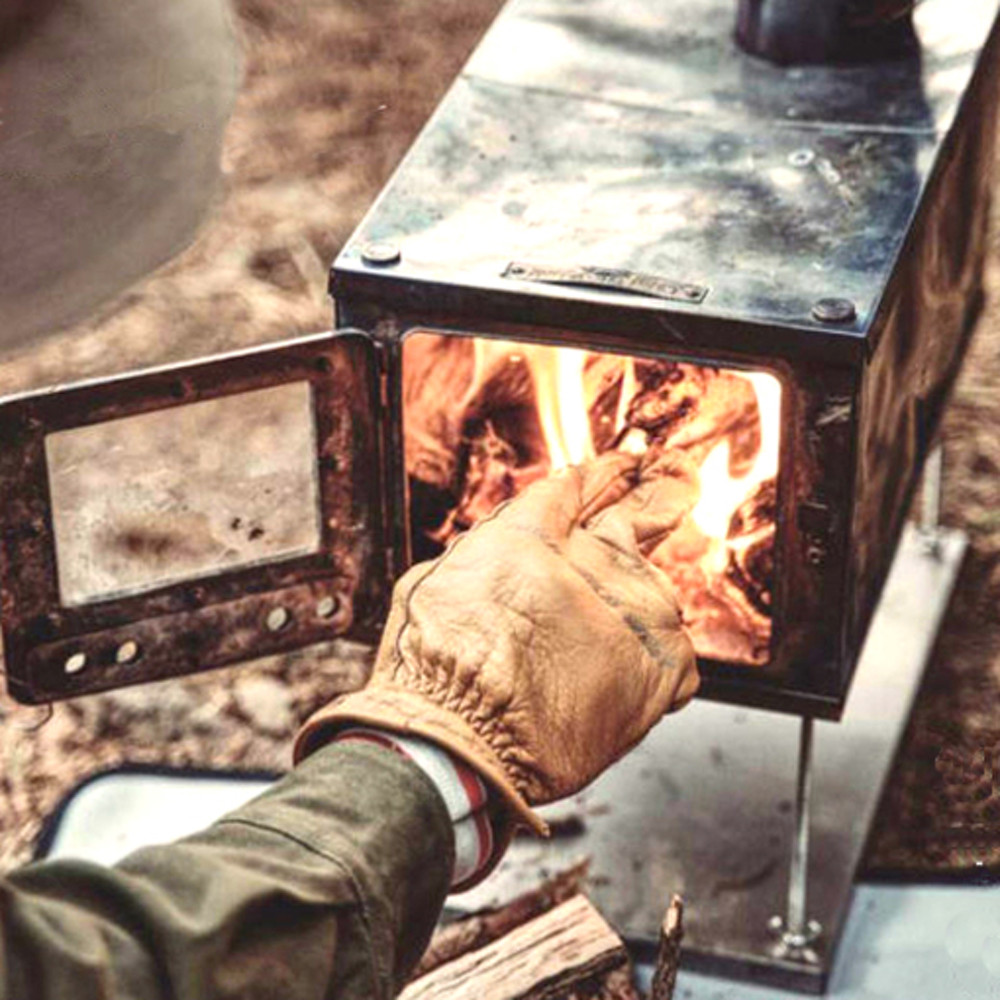와일드와일드웨스트 화목 난로 티타늄 W 스토브 화로대 가정용 캠핑 실내 와와웨