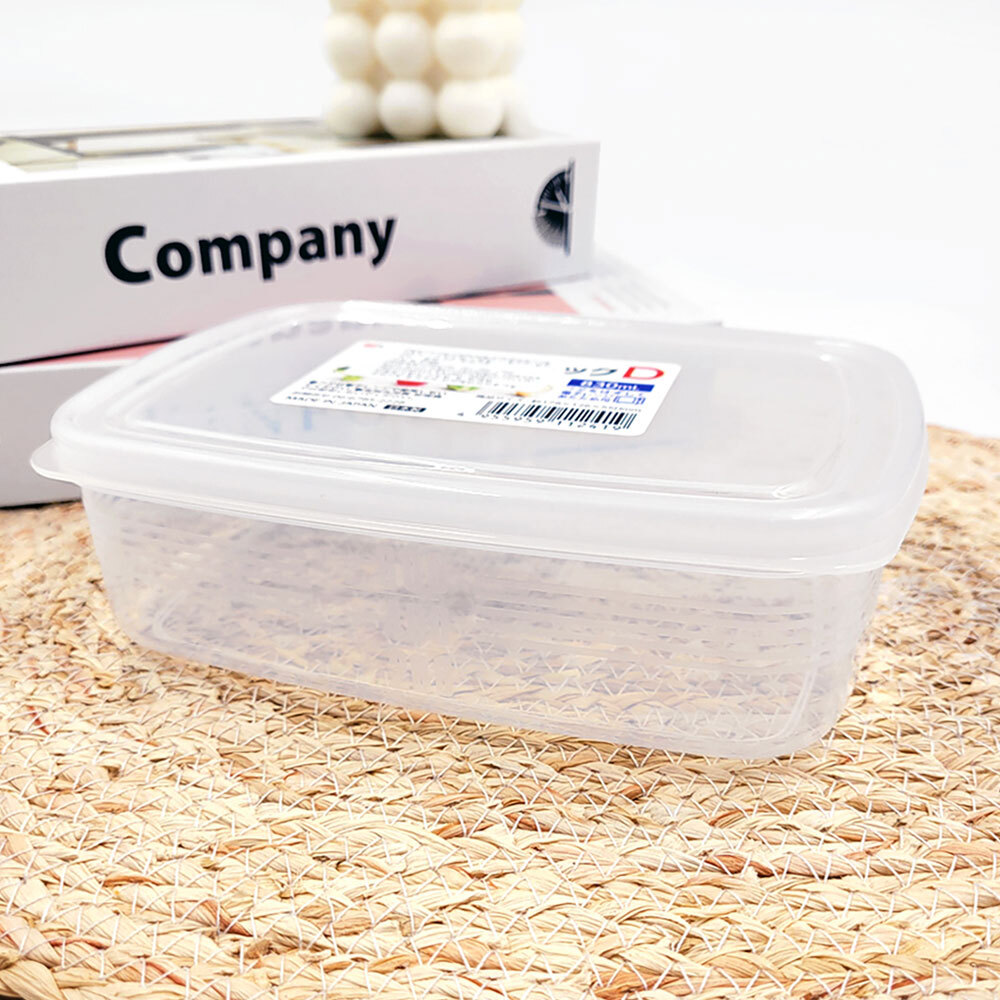 일본 나카야 반투명 밀폐통 D (830mL) G - 상품 이미지