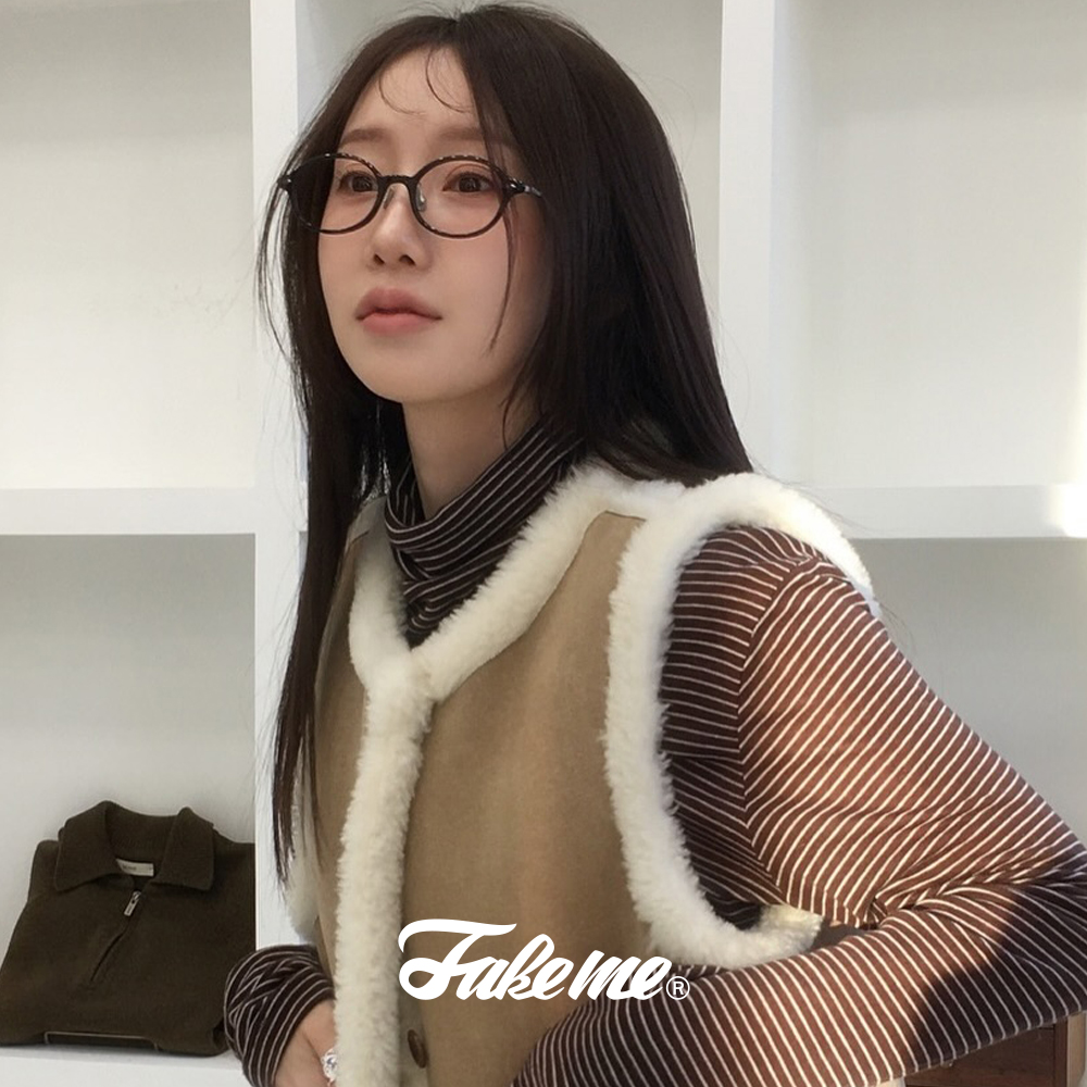 페이크미 안경 케이트 KATE BSV 블랙 실버 여자 오벌형 티타늄 뿔테 안경테 - 상세 이미지 4