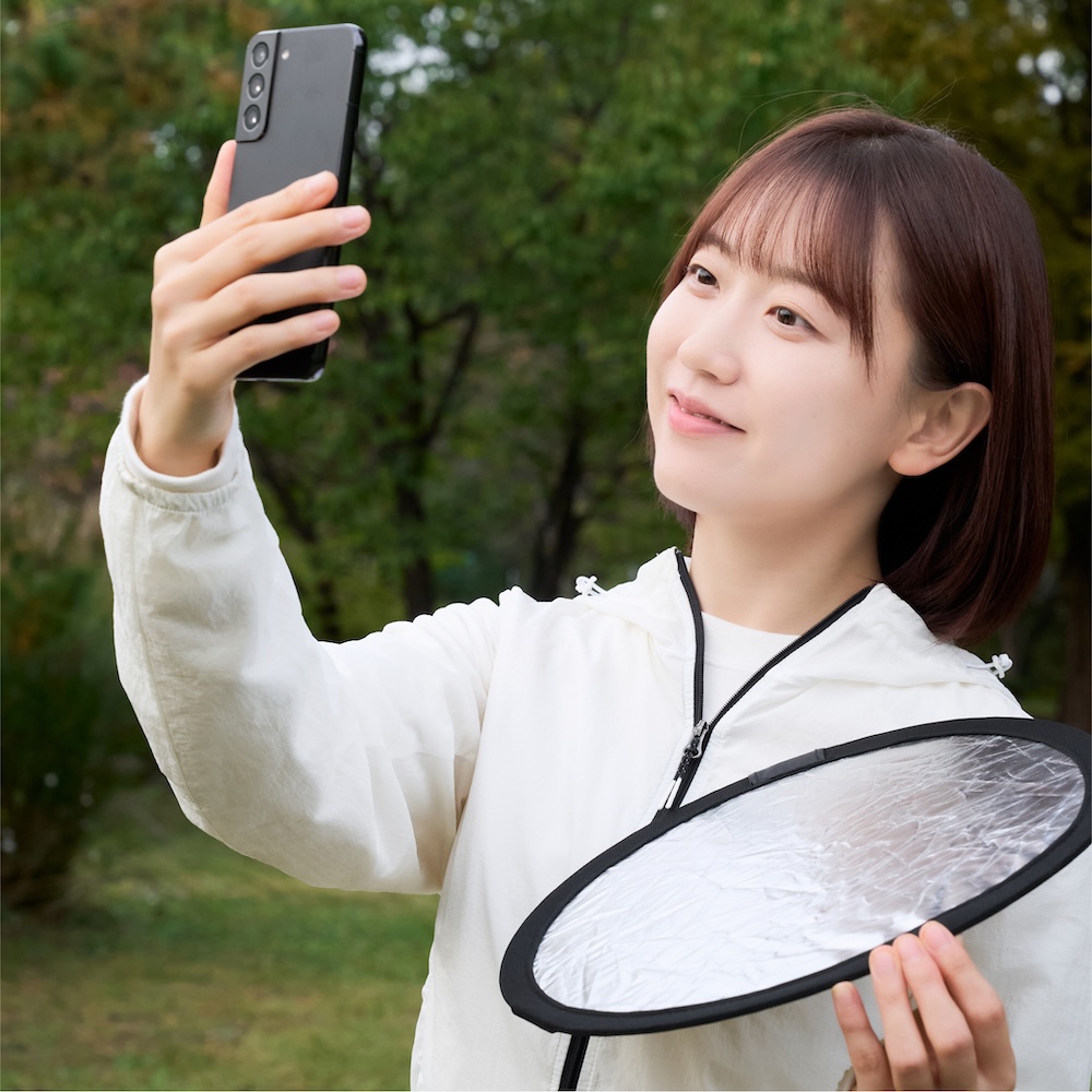 알파믹 휴대용 미니 촬영 반사판 홀더 세트 제품 음식 사진 소품 접이식 30cm - 상세 이미지 2