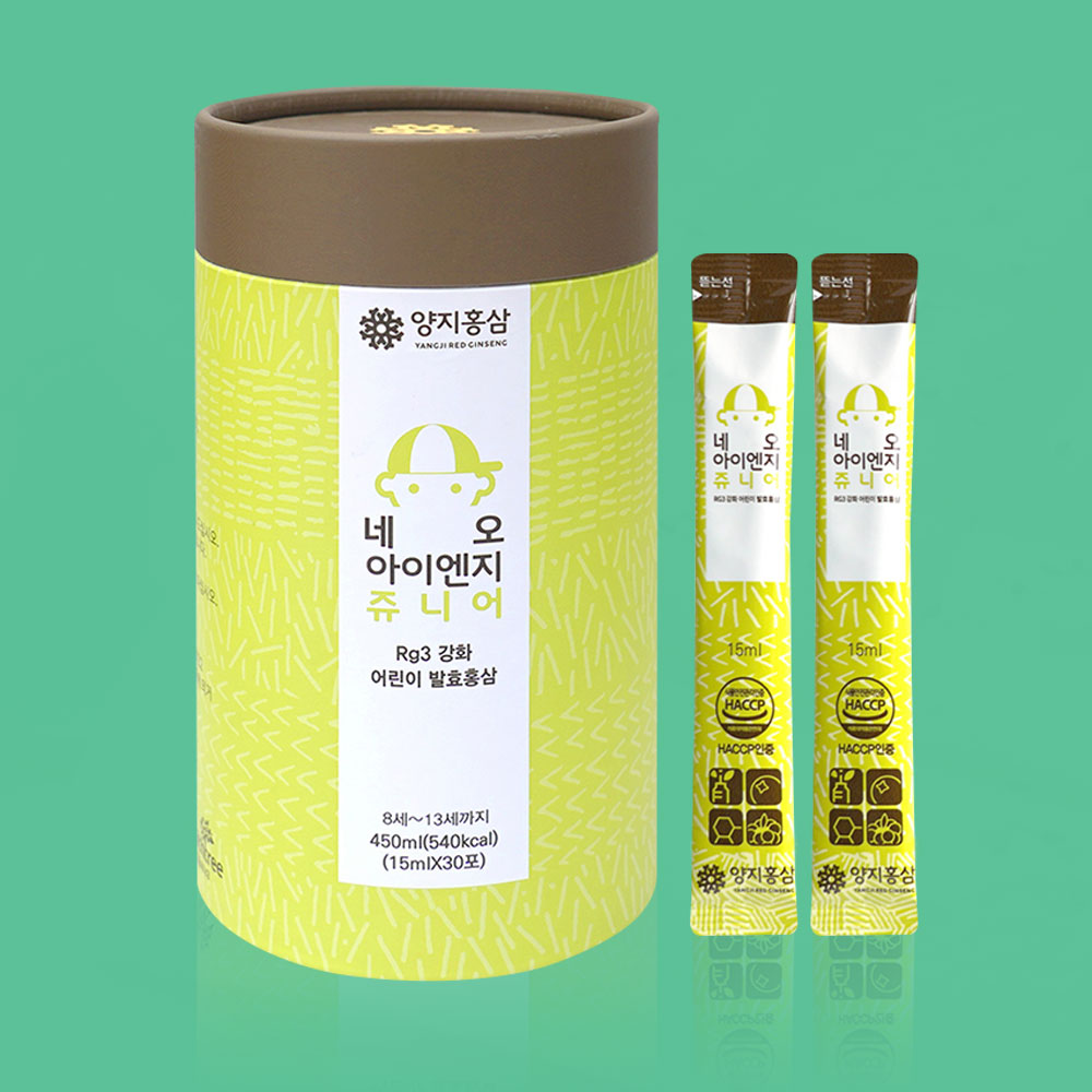 성장기 어린이홍삼 면역력증진 쥬니어 홍삼8세-13세 어린이영양제 양지홍삼 30개입, 1개 - 상품 이미지