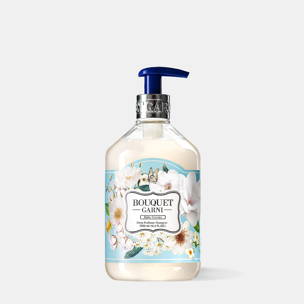[1개] 부케가르니 글로우 퍼퓸드 대용량 샴푸 500ml 베이비파우더 향 제품 이미지
