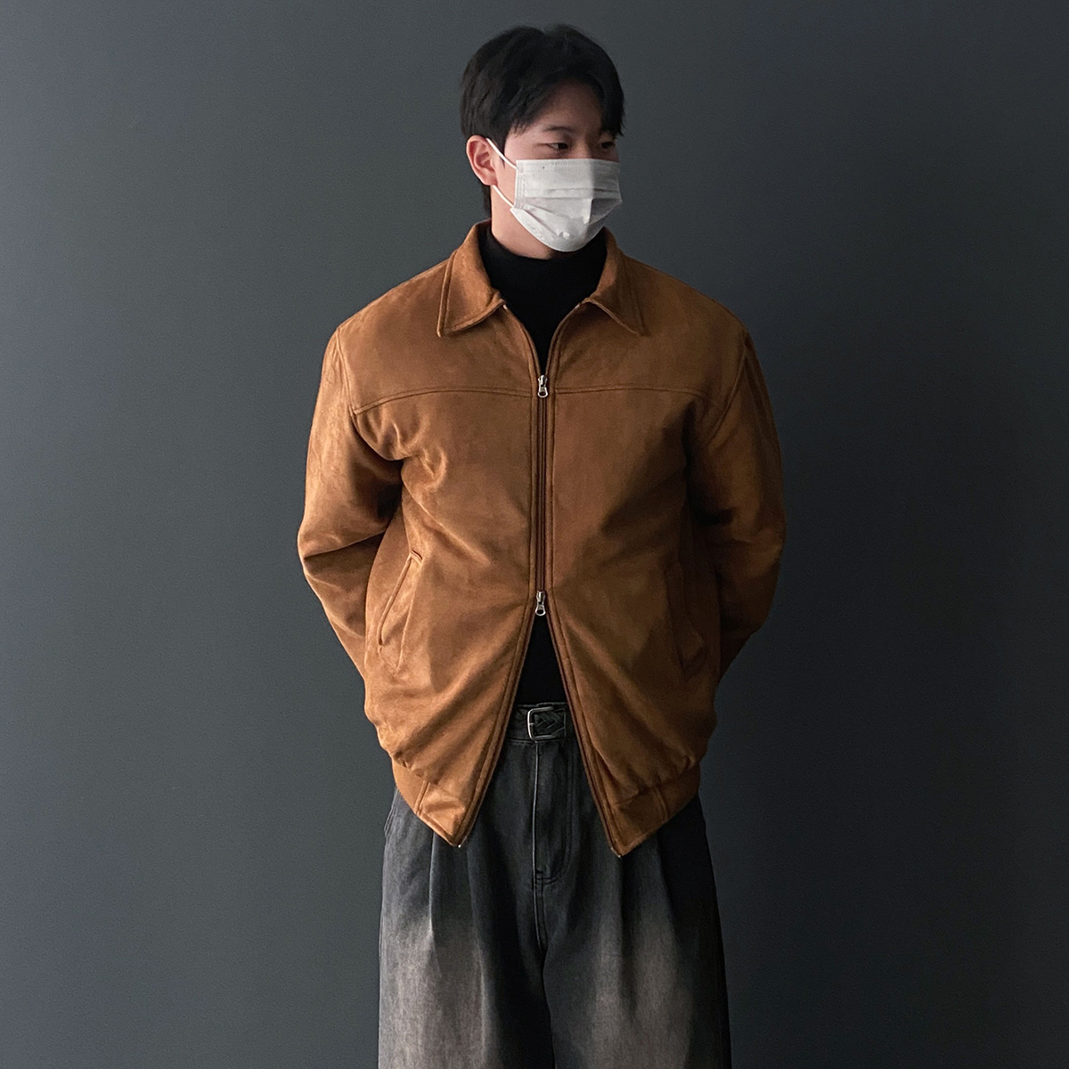남자스웨이드자켓 남자누빔자켓 - 상품 이미지