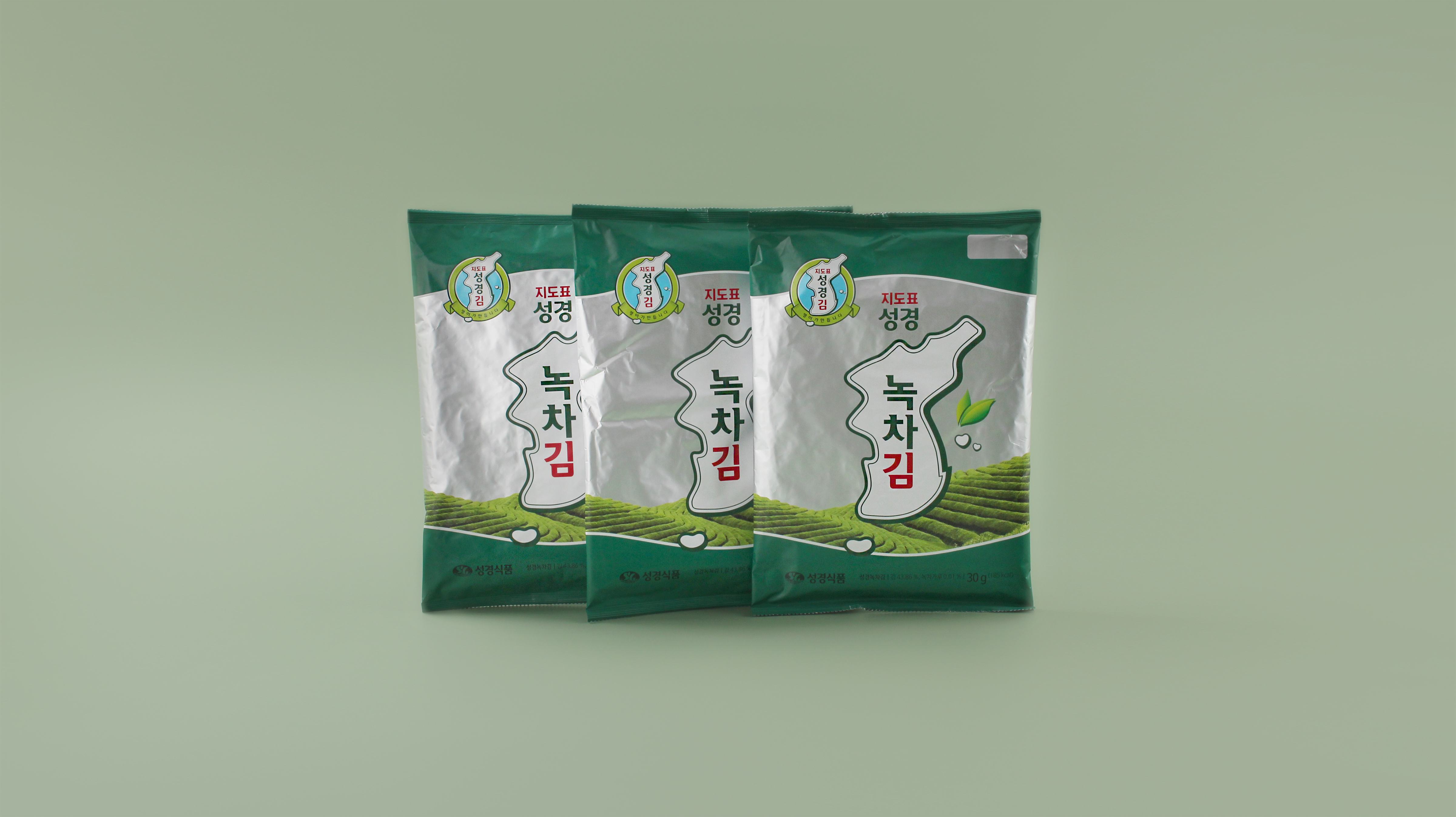 [성경김본사] 지도표 잘라먹는 녹차 전장김 30g, 20개 - 상세 이미지 5