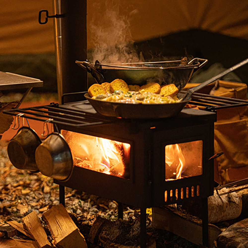 와일드와일드웨스트 헌터 스토브 화목 난로 연통 실내 가정용 캠핑 화로대 와와웨