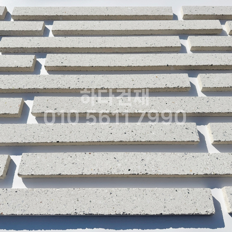 모노타일 500x45x17T 큐빅화이트 / 하다건재 와이드벽돌타일