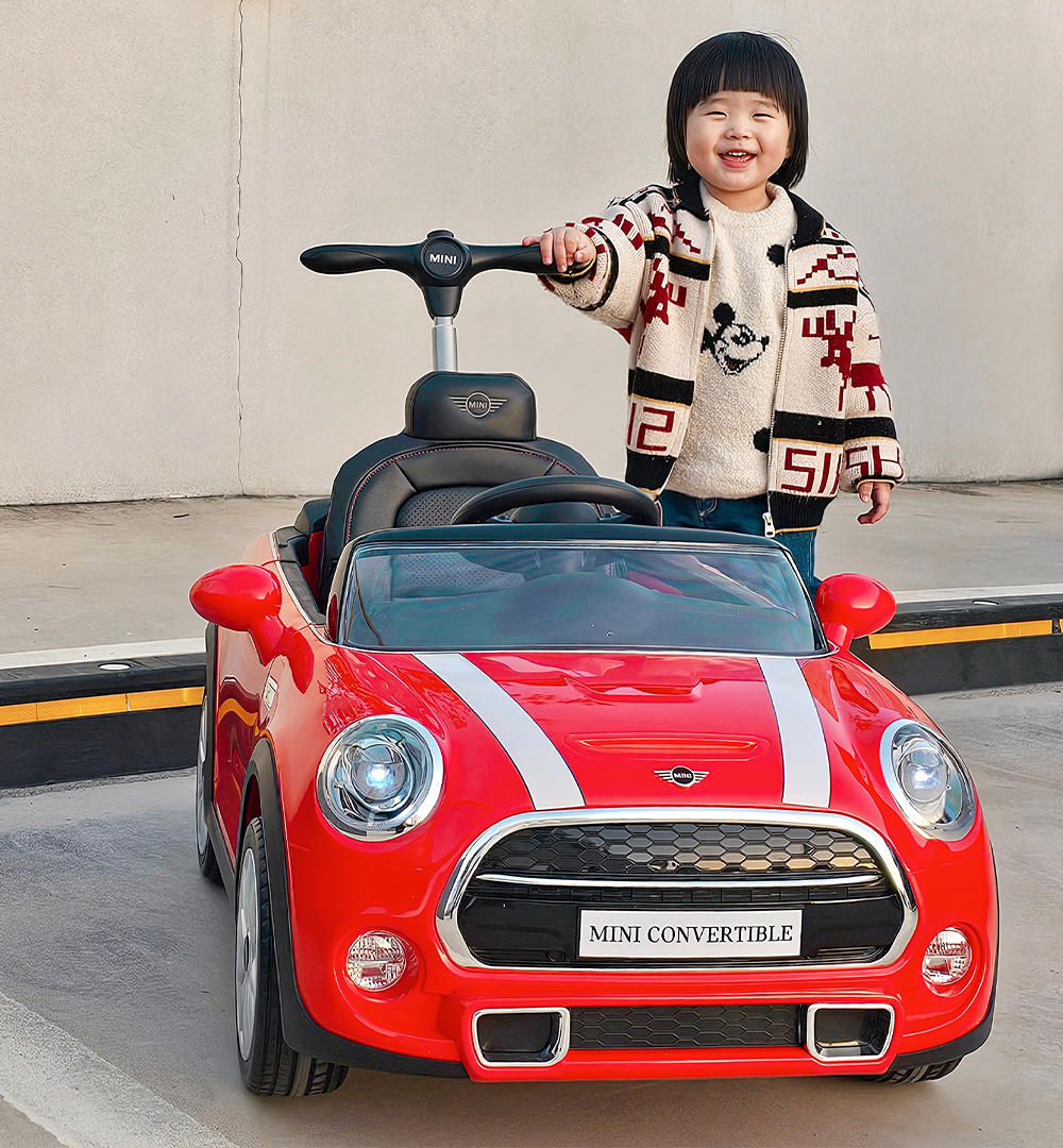 미니쿠퍼 유아 전동푸쉬카 2in1 +메쉬커버+발매트