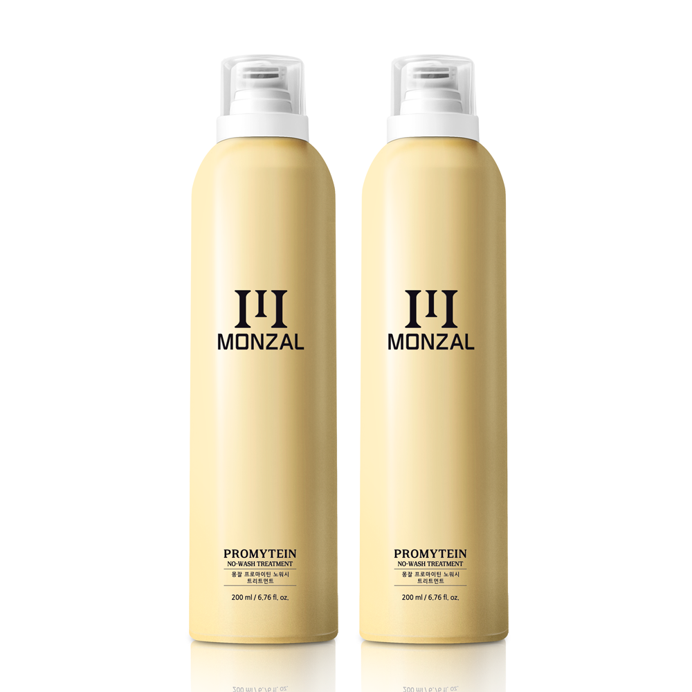 몽잘 프로마이틴 노워시 트리트먼트 극손상모 바르는 헤어 케어 플로럴 프레쉬향, 200ml, 2개 - 상세 이미지 3