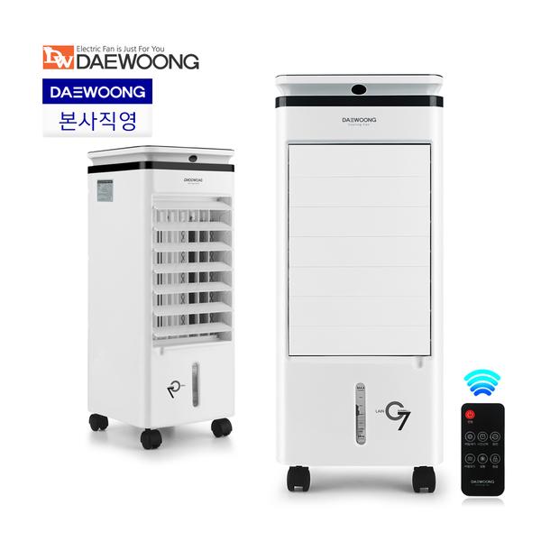 KT알파쇼핑 대웅모닝컴 전자식 리모컨 에어크린 냉풍기선풍기_ DWF-AR508S : 예프우산