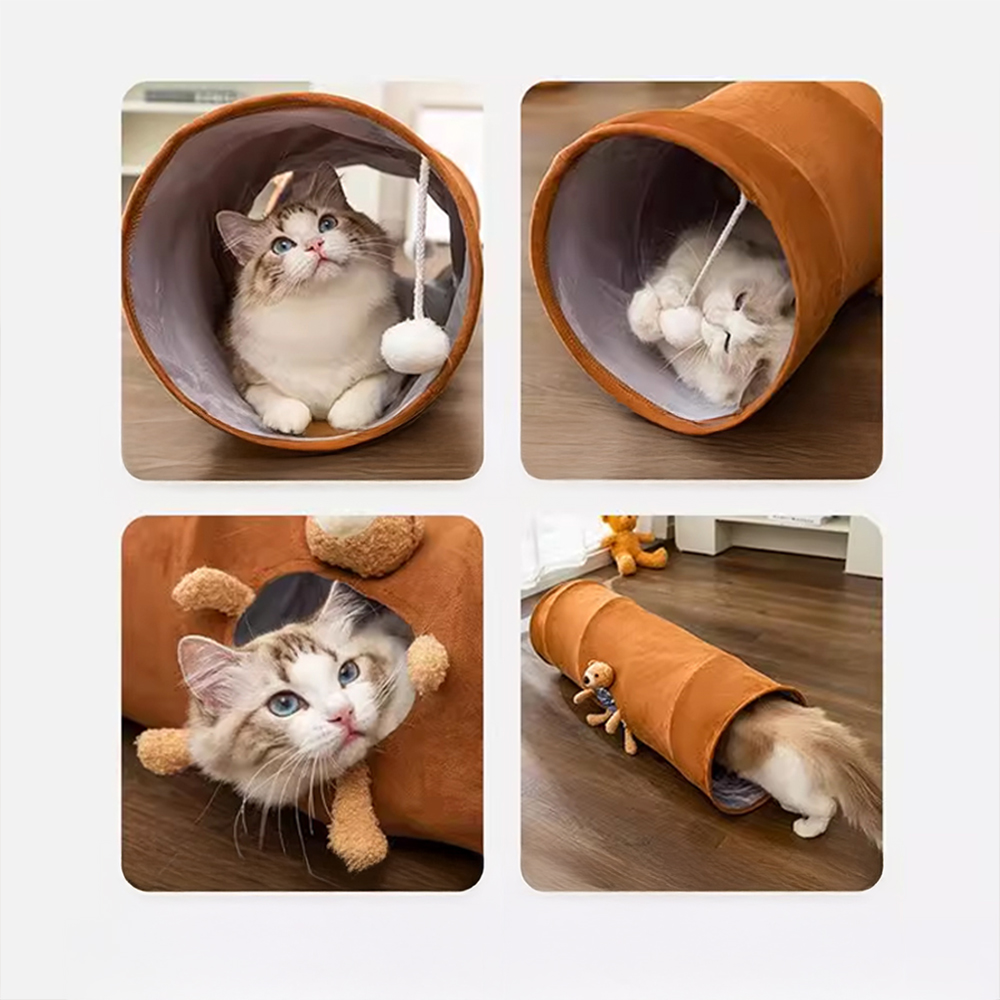 고양이 터널 숨숨집 캣 놀이터 동굴 하우스 - 상세 이미지 4