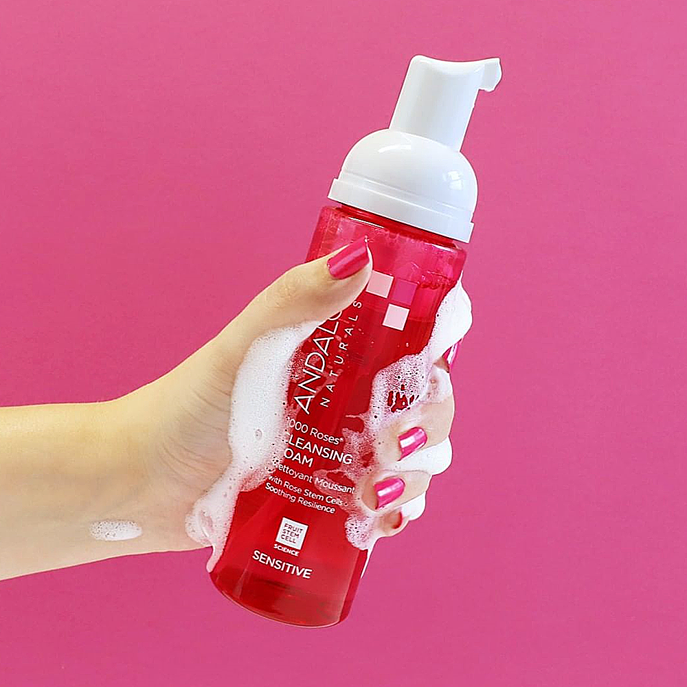 안달로우 천송이 로즈버블액션 민감성 피부 저자극 약산성 데일리 클렌징폼 163ml, 1개 - 상세 이미지 4