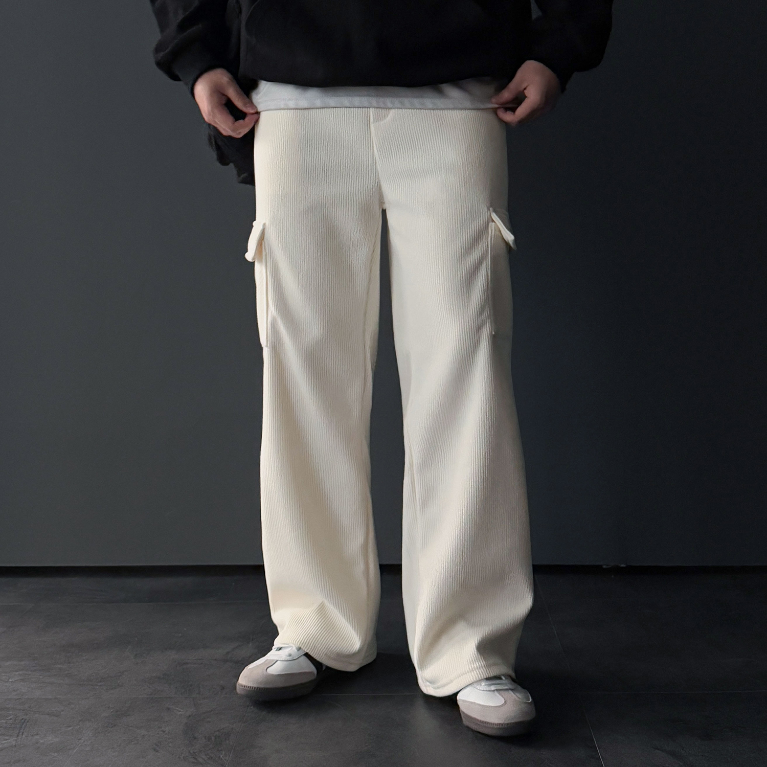 남자코듀로이팬츠 카고바지 골덴바지 - 상세 이미지 5