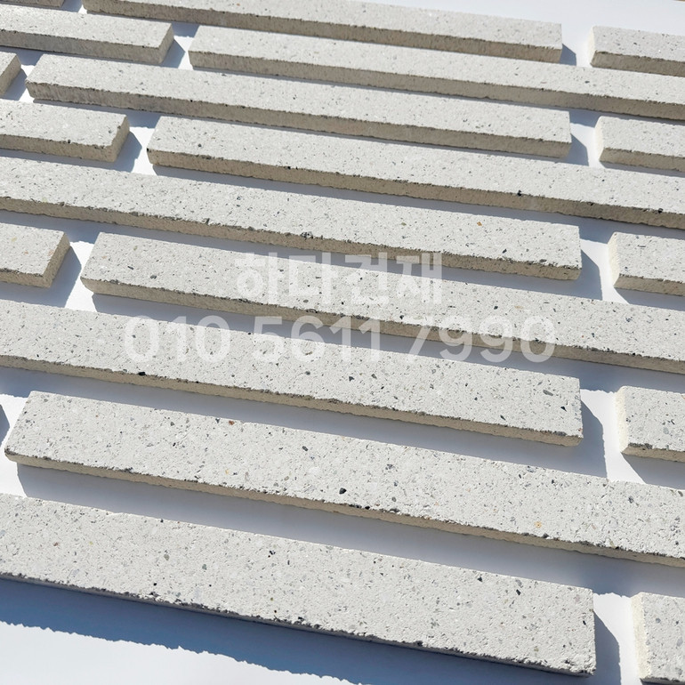 모노타일 500x45x17T 큐빅화이트 / 하다건재 와이드벽돌타일