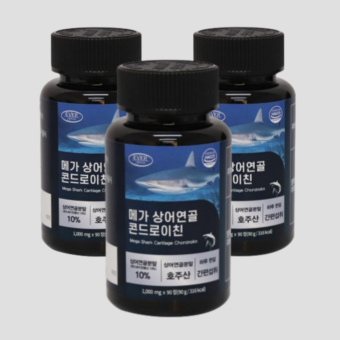 상어연골 콘드로이친 1000mg 3개 중년 장년 가족 여자 남자 - 상품 이미지