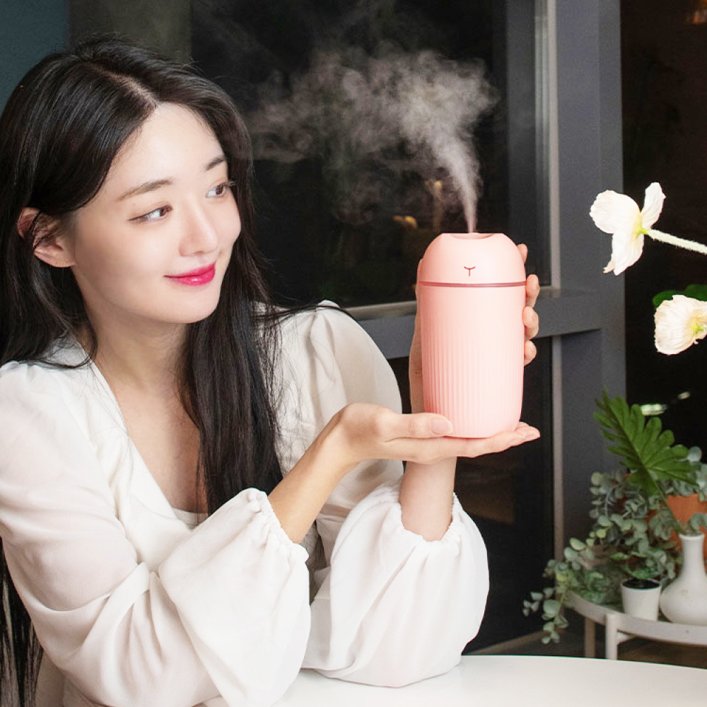 후하 감성 LED 무소음 C타입 휴대용 텀블러 가습기 - 상세 이미지 3