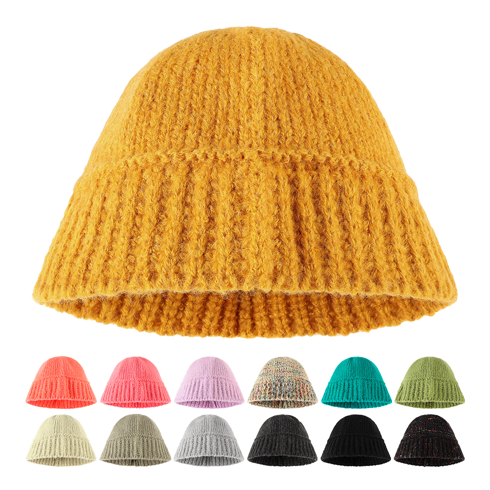 국내생산 포근한 울 니트 버킷햇 뜨개 벙거지 남녀공용 겨울 벙거지모자