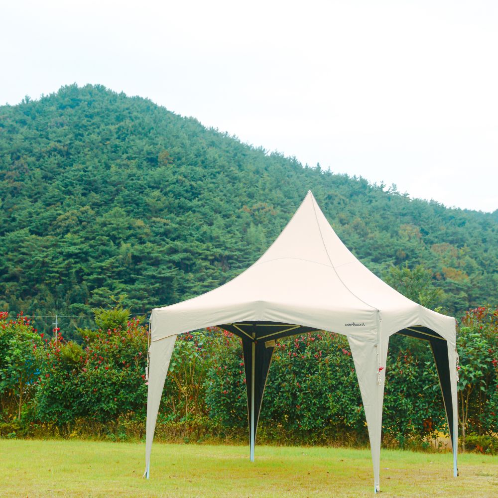캠프밸리 티오피300 가제보 몽골텐트 접이식 캐노피 자바라 이동식 그늘 천막 창고 행사용