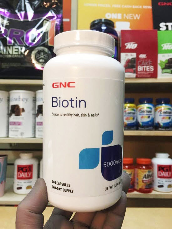 정품GNC 비오틴 5000 mcg 240정 (캡슐), GNC Biotin 5000 240caps : 주식회사 건강의 신