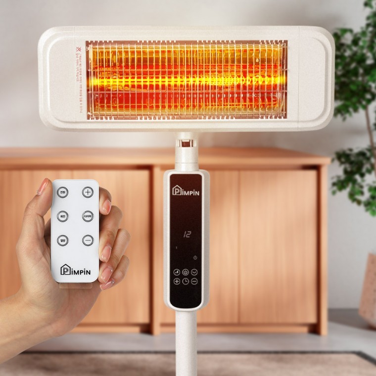 순간가열 리모컨 스탠드형 난로 전기히터 온열 스토브