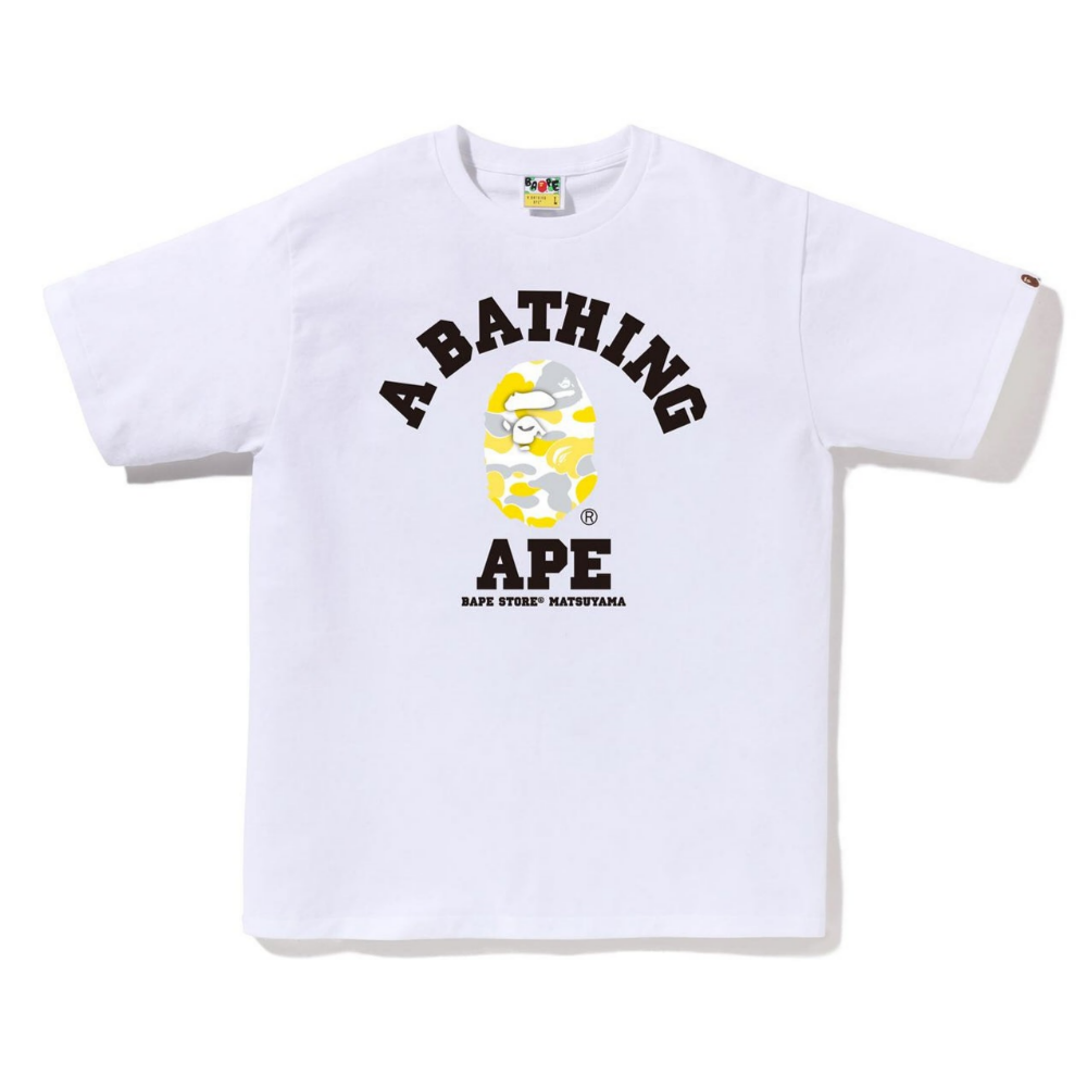 베이프 반팔티 BAPE STORE MATSUYAMA CAMO COLLEGE 2월 신상 1K72-110-183 - 상품 이미지